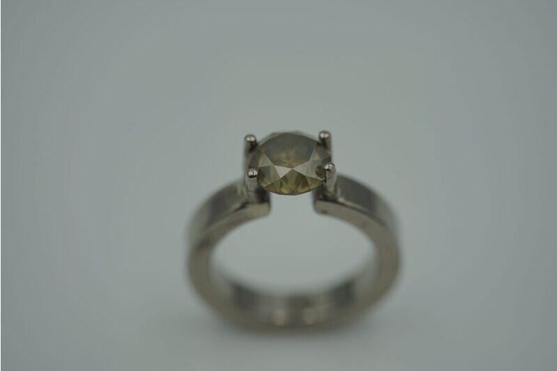 Ring Gr.54, Weissgold 18K, 3.1 Karat