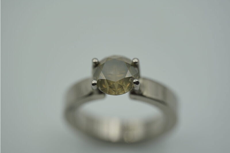 Ring Gr.54, Weissgold 18K, 3.1 Karat