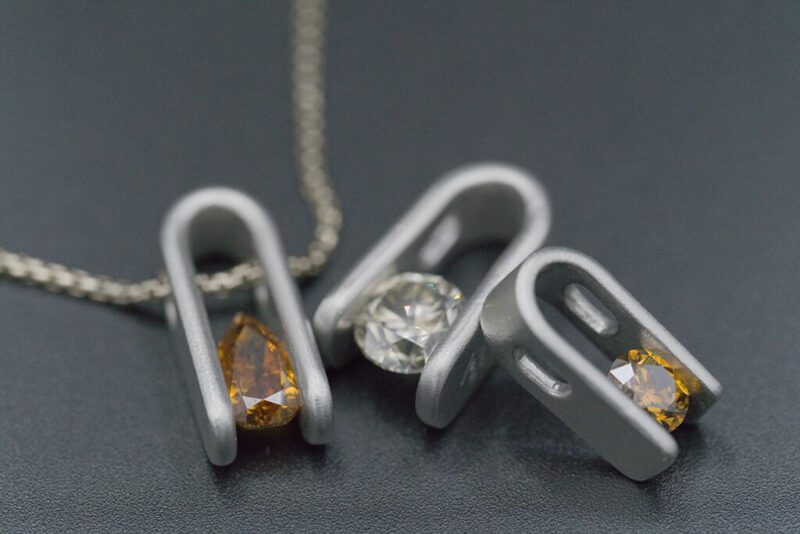 Naturfarbene Diamanten im modernen Design